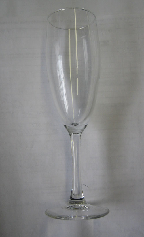 6 oz Flute Glass Used