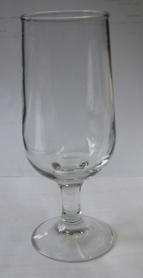 12 oz Goblet style Glass used