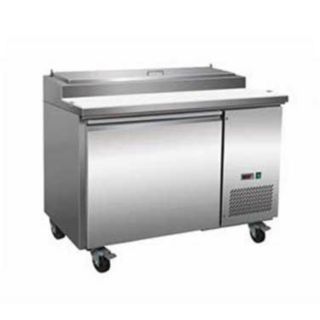 Serv-Ware 6 Pan Stainless Steel  Pizza Prep Table  PP44-6