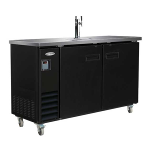 Serv-Ware Draft Beer Cooler 61" One Tower Two Faucets (DD61-1-HC)